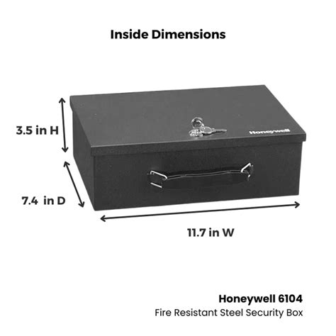 honeywell 6104 steel security box|honeywell security box 6104.